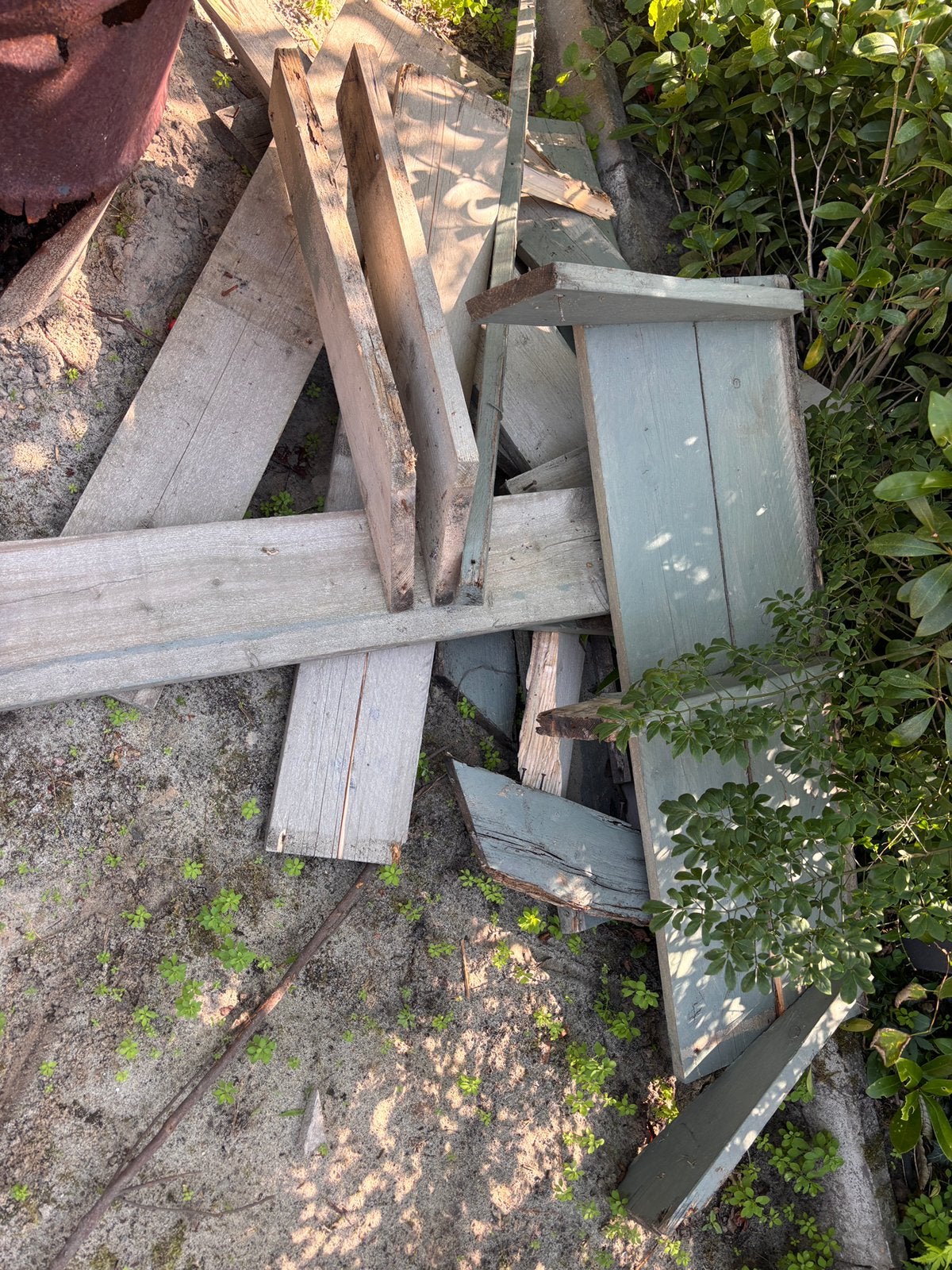 Steigerhout brandhout gratis, Minder dan 3 m³, Ophalen
