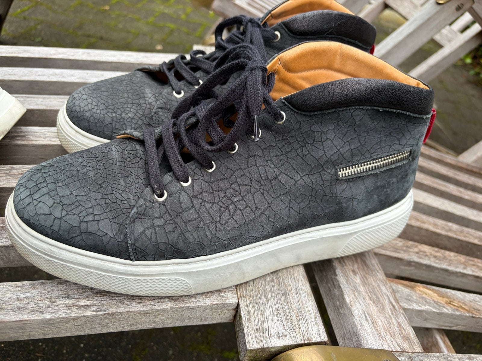 Jan Jansen heren sneakers - maat 44, Ophalen of Verzenden, Gedragen, Blauw, Sneakers of Gympen