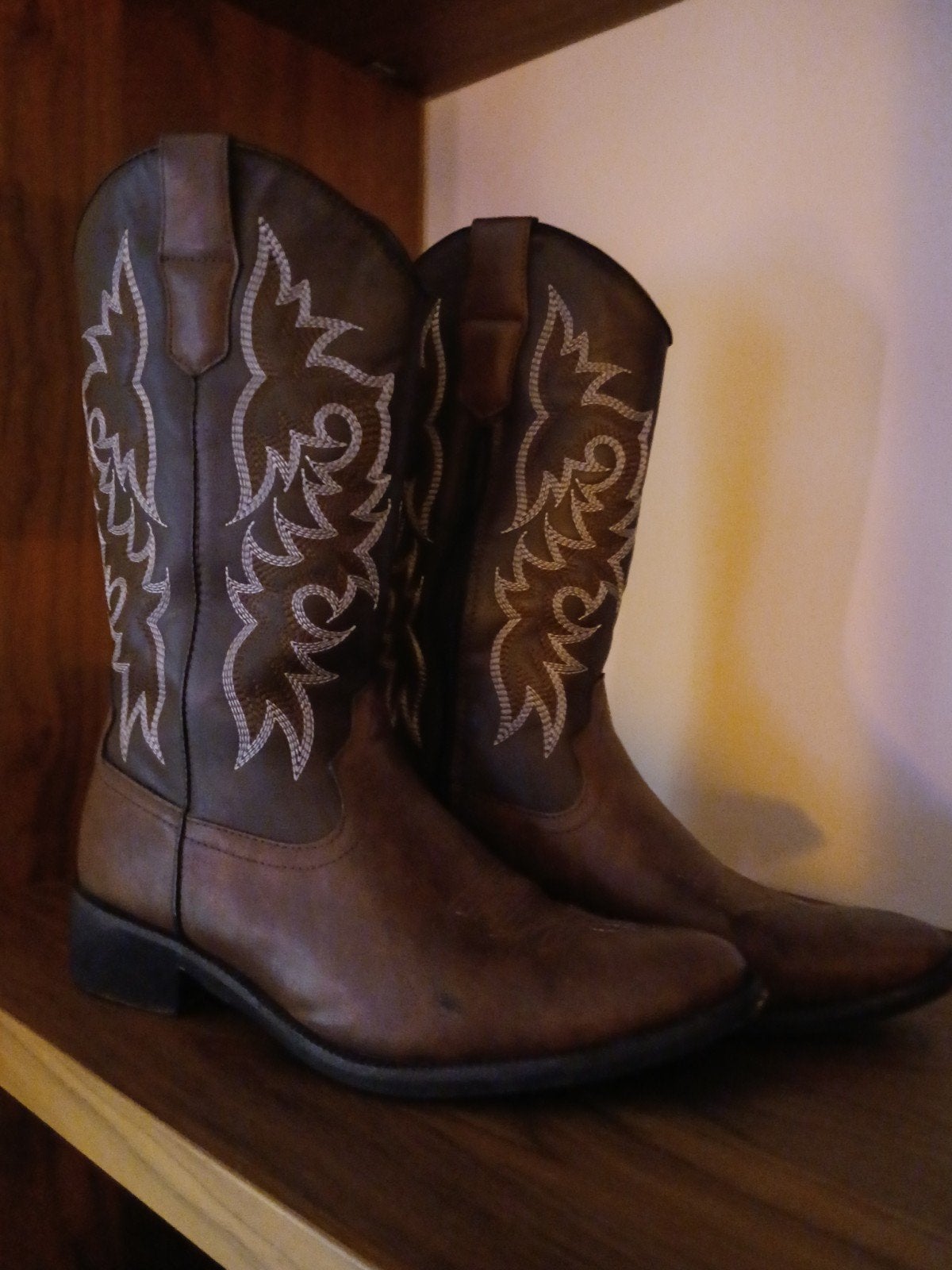 Cowboylaarzen - Maat 41,5, Kleding | Dames, Bruin, Lage of Enkellaarzen, Ophalen of Verzenden, Gedragen