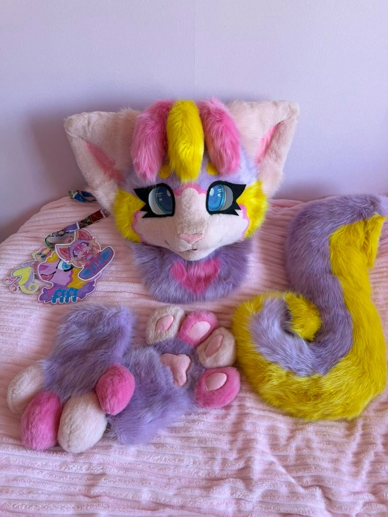 Fursuit cat partial, Ophalen of Verzenden, Zo goed als nieuw, Overige typen