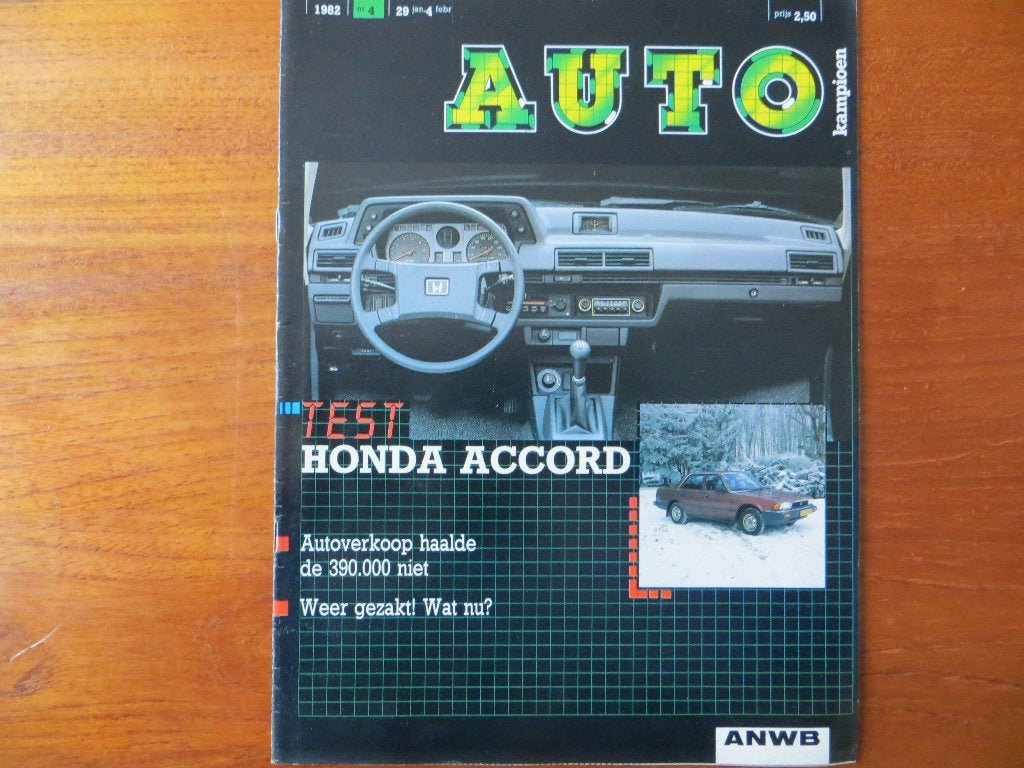 Autokampioen 4 1982 Honda Accord sedan, Ophalen of Verzenden, Nieuw, Honda