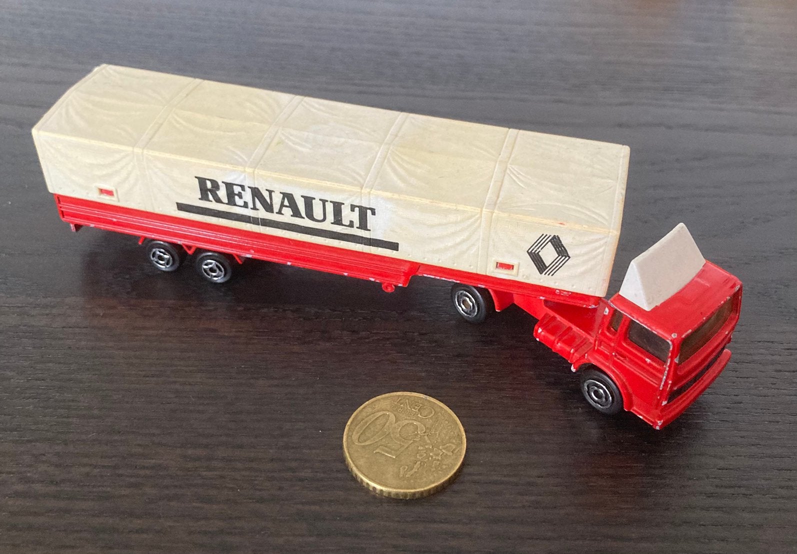 Vintage Majorette Renault Truck, Ophalen of Verzenden, Gebruikt, Bus of Vrachtwagen