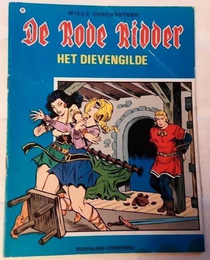 De Rode Ridder 90 Het dievengilde - Willy Vandersteen 1980, Boeken, Eén stripboek, Ophalen of Verzenden, Gelezen