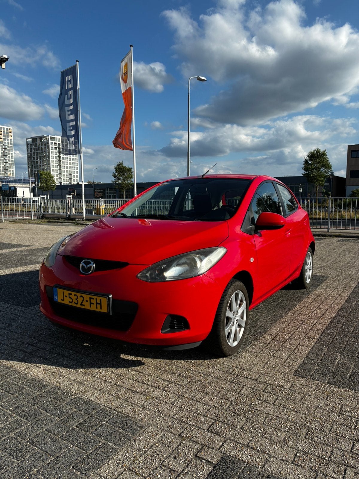 Mazda 2 1.3 63KW 5DRS 2008 Rood, Auto's, Voorwielaandrijving, 1349 cc, 19 km/l, Particulier