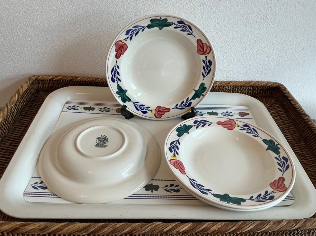 Boerenbont Boch België ( Soep/Pasta bord), Ophalen of Verzenden