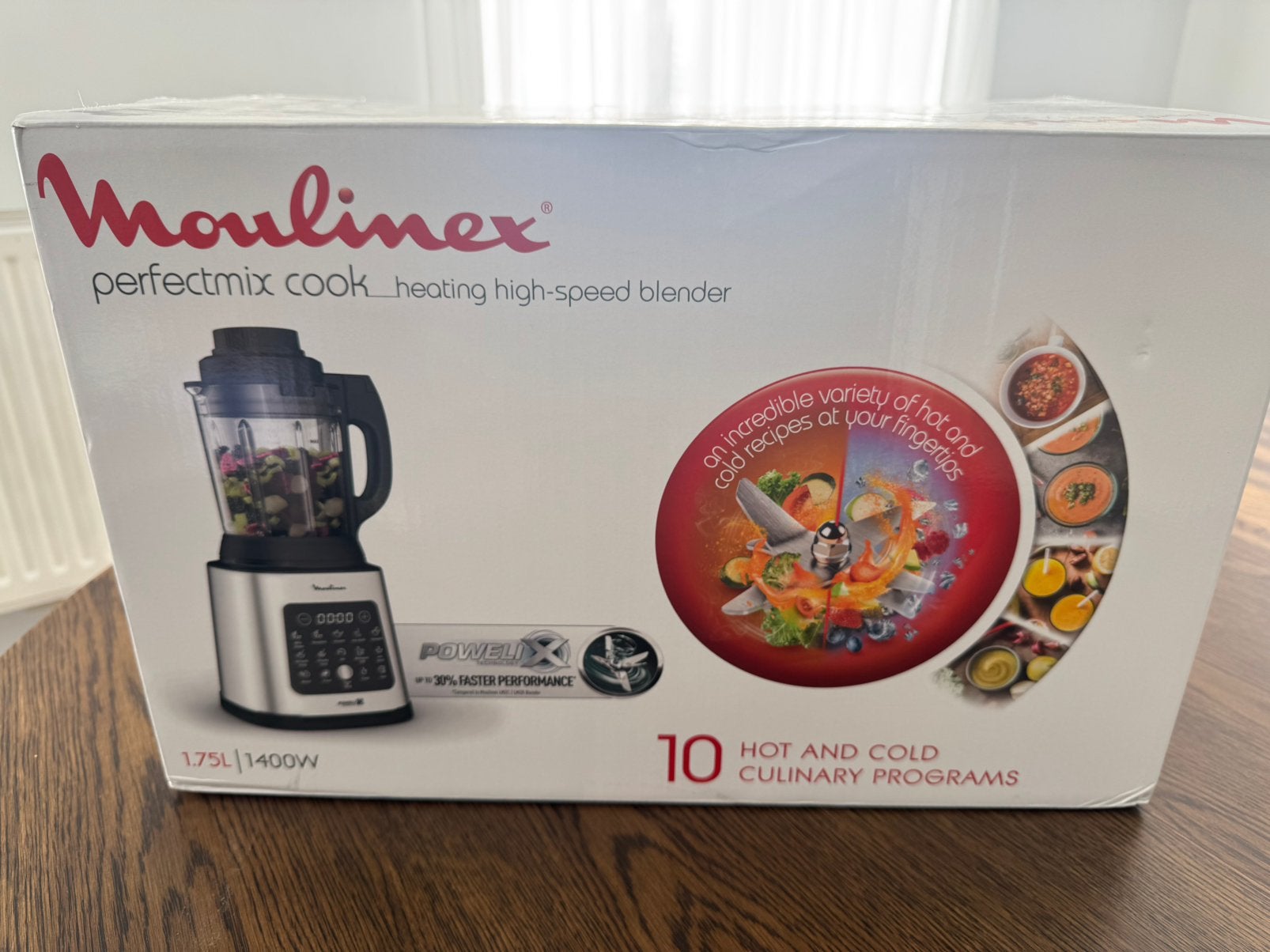 Moulinex Blender - PerfectMix Cook - Prima staat - Spotprijs, Witgoed en Apparatuur, Ophalen of Verzenden, Zo goed als nieuw, Blender
