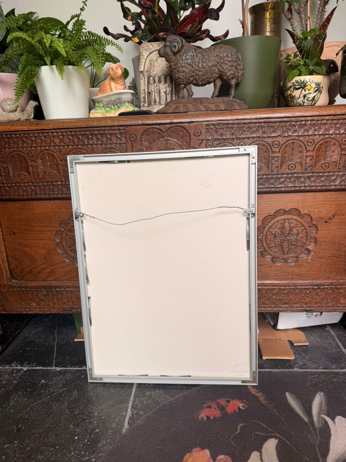 Grote wissellijst 45,5 x 60,5, Ophalen, Met glas, Fotolijst, 45 cm