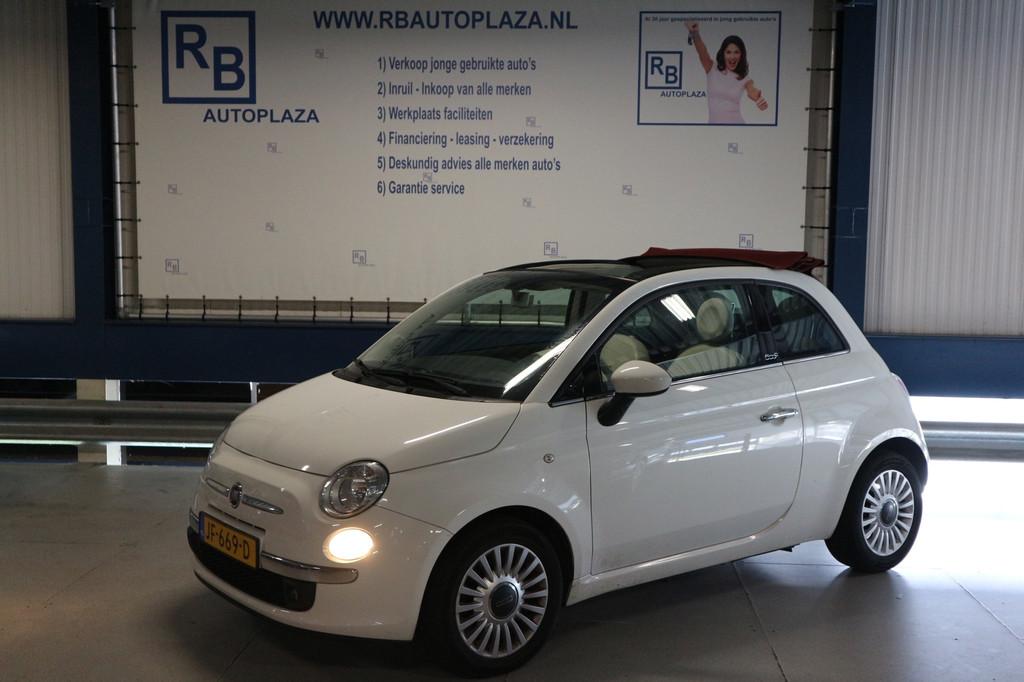 Fiat 500 C 0.9 TwinAir Lounge / CABRIO / APK 5-2027 / WHITE, Euro 5, 86 pk, Gebruikt, 31 €/maand