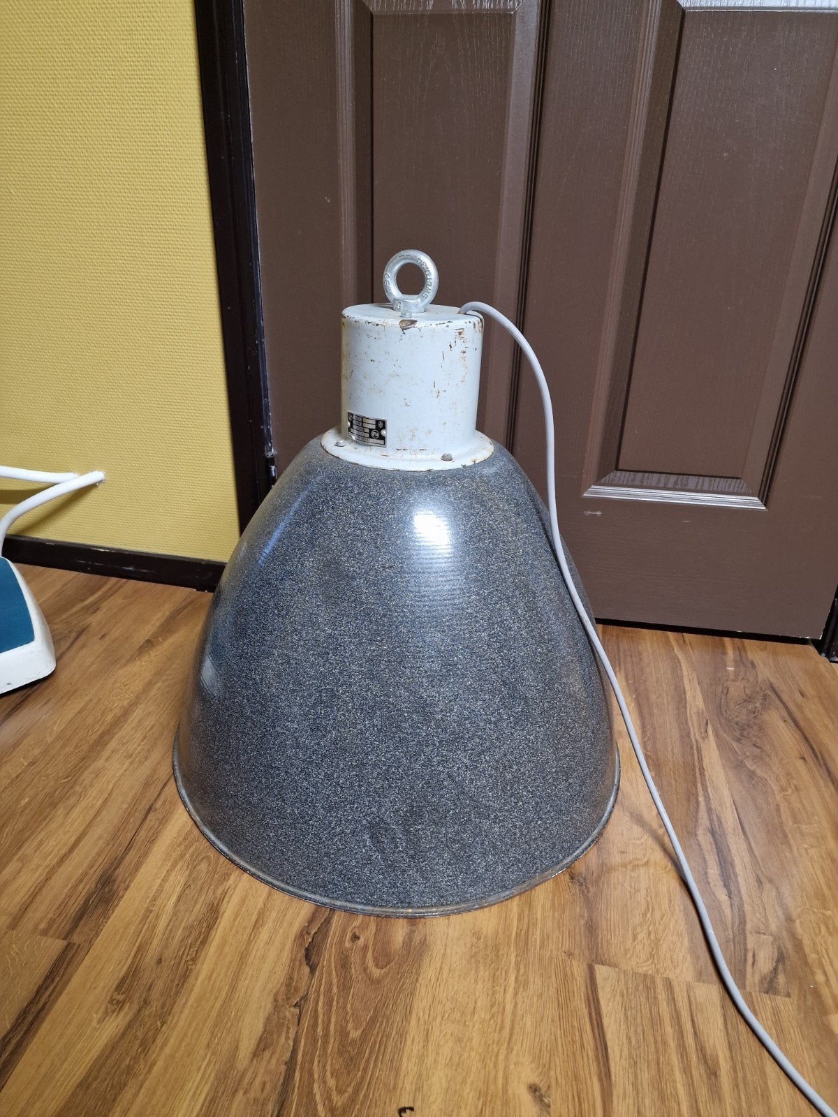 Vintage Industriële Hanglamp - Werkplaatslamp, Ophalen of Verzenden