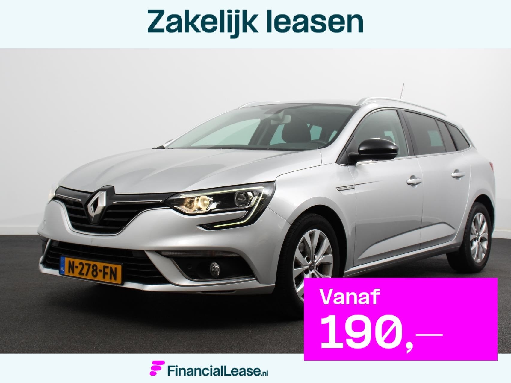 Renault Mégane Estate 1.3 TCe 140pk Automaat Limited Naviga, Parkeersensor, Stof, Gebruikt, 4 cilinders