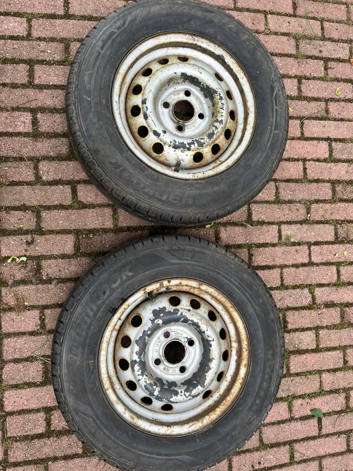2x AHW wielen met banden, Auto diversen, Aanhangwagen-onderdelen, Ophalen of Verzenden, Zo goed als nieuw
