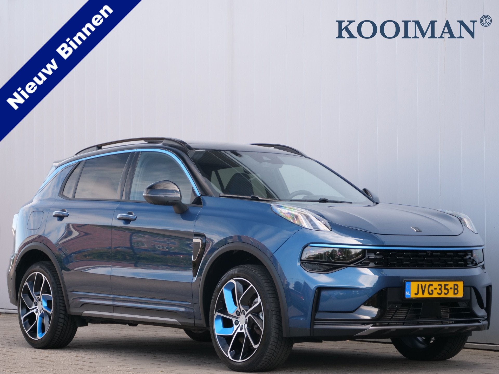 Lynk & Co 01 1.5 Plugin Hybrid 261pk Automaat Apple Carplay, Stof, 1800 kg, Blauw, Plug-in hybride