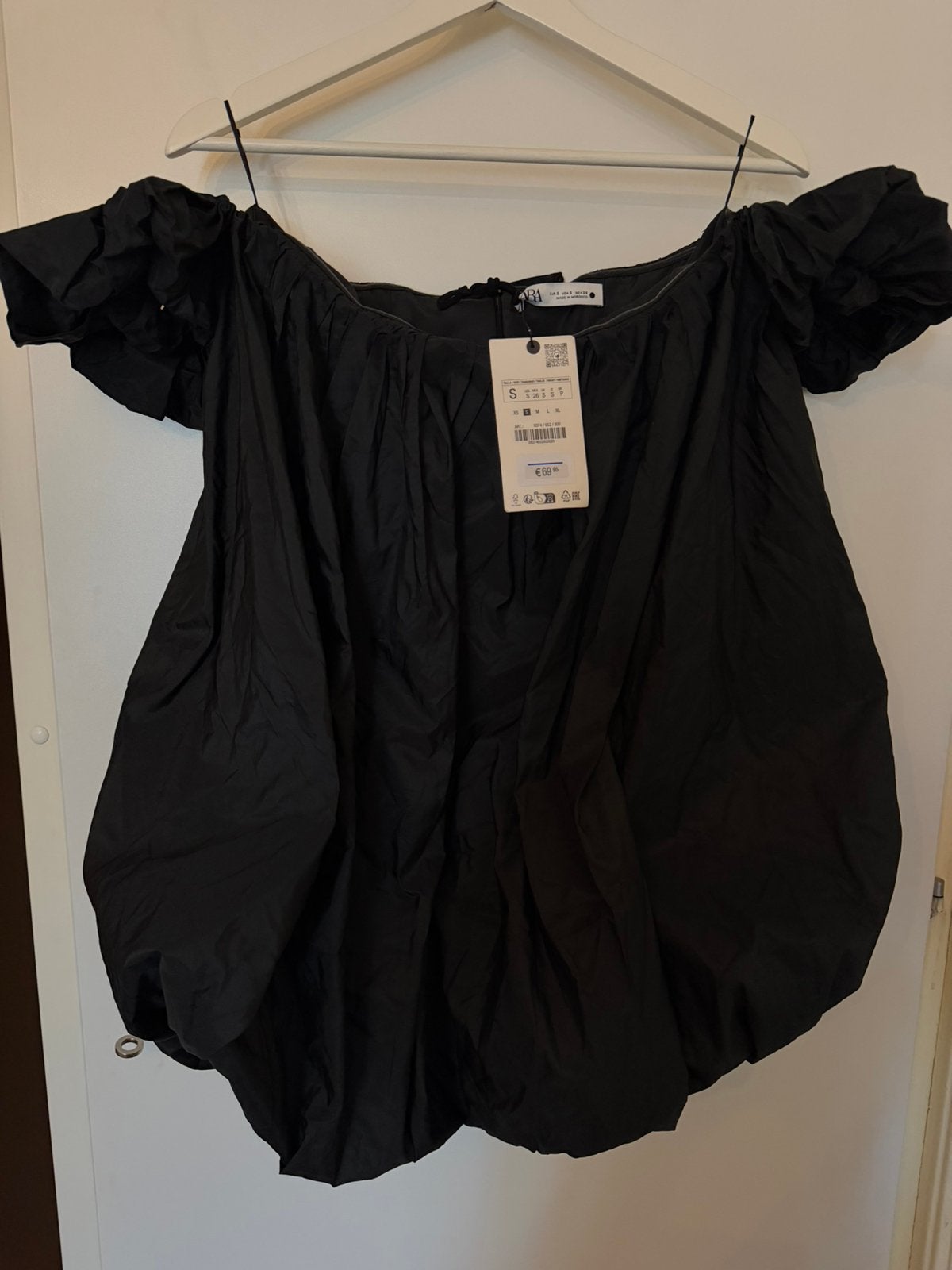 Viral zara ballon jurk, Kleding | Dames, Tops, Verzenden, Zo goed als nieuw, Korte mouw