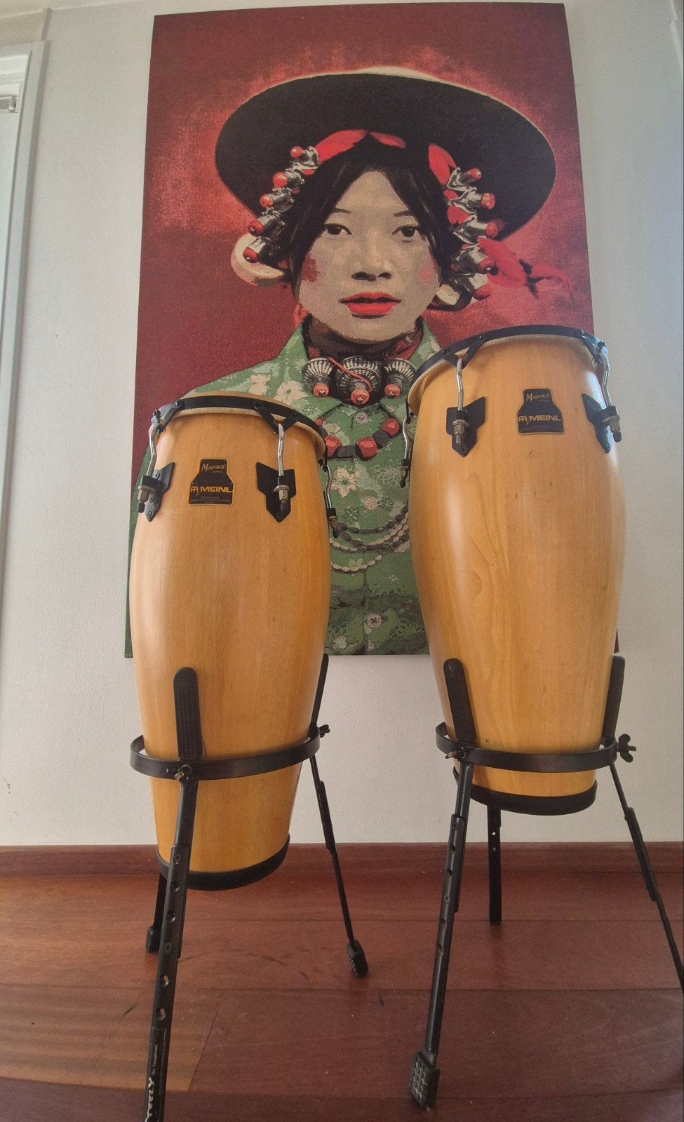 Meinl Conga Set met Stands, Ophalen of Verzenden, Gebruikt, Overige merken