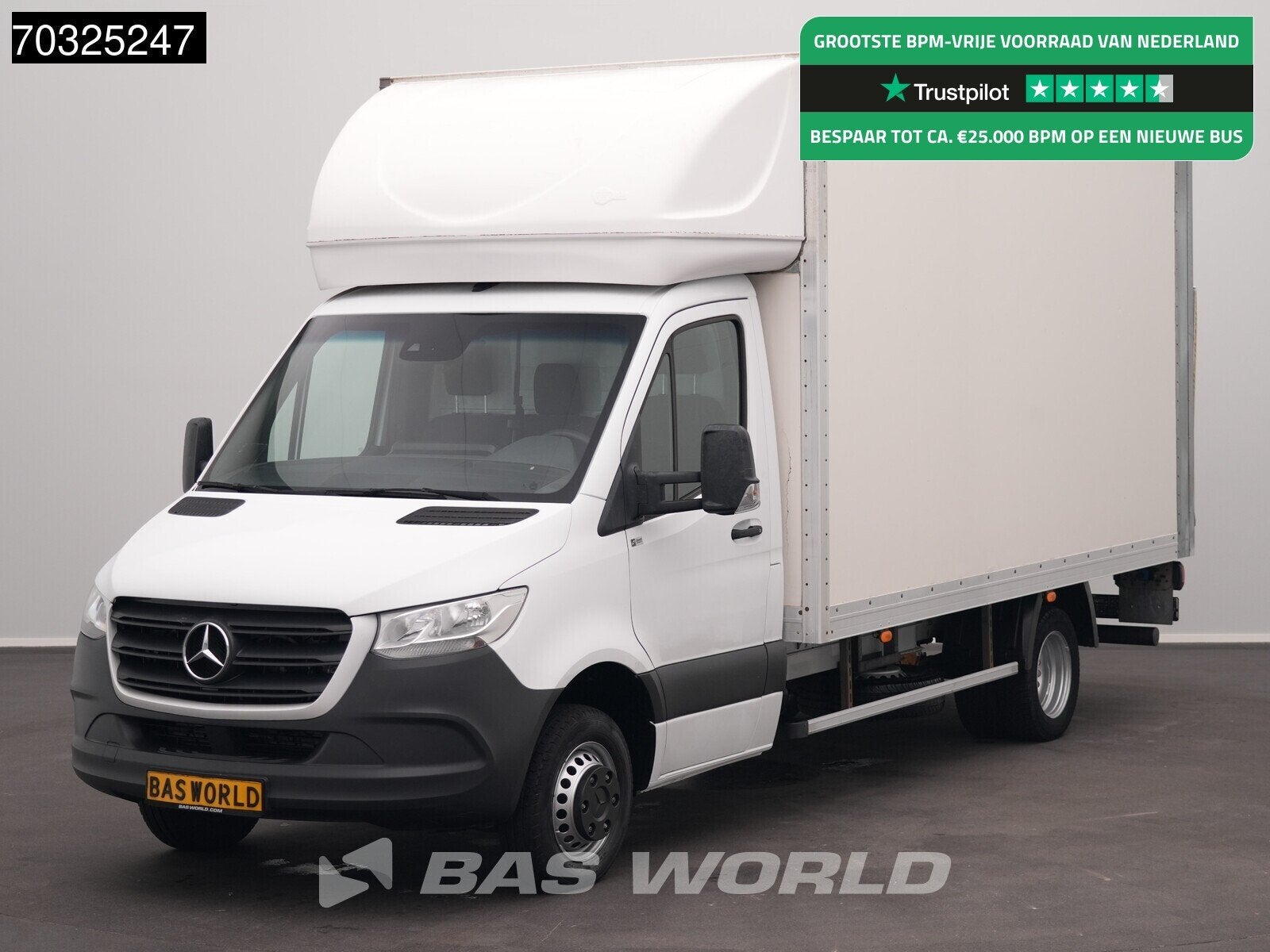 Mercedes Sprinter 514 CDI Laadklep Dubbellucht Zijdeur Bakwa, Stof, Gebruikt, Euro 6, 2000 kg