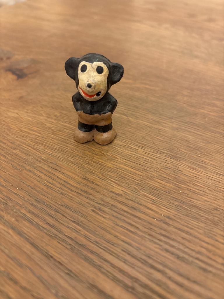 Mickey mouse rook popje, Ophalen of Verzenden, Mickey Mouse, Zo goed als nieuw, Beeldje of Figuurtje