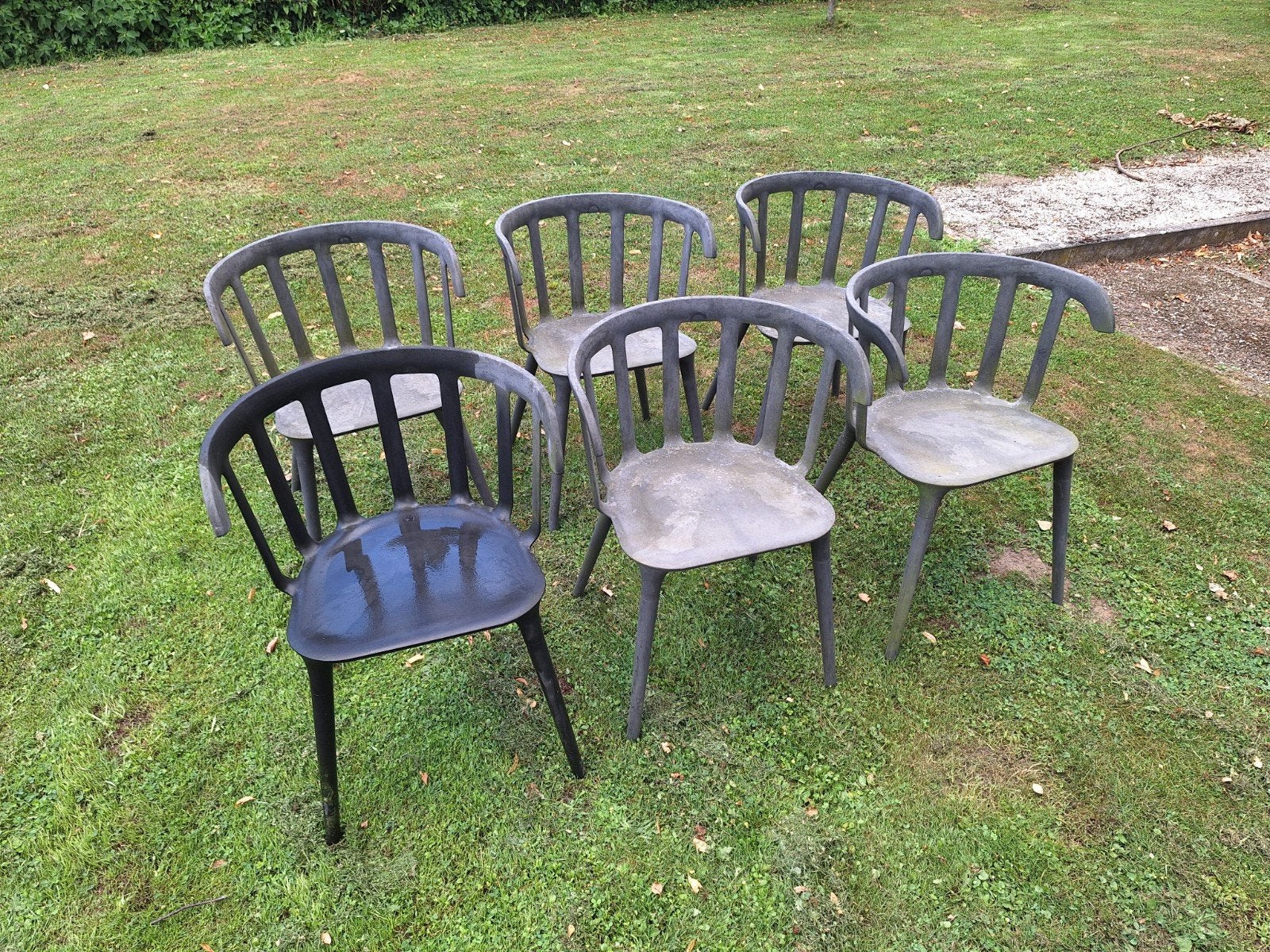 6x IKEA PS 2012 stoelen voor €40 samen, Ophalen, Gebruikt, Zwart, Vijf, Zes of meer stoelen