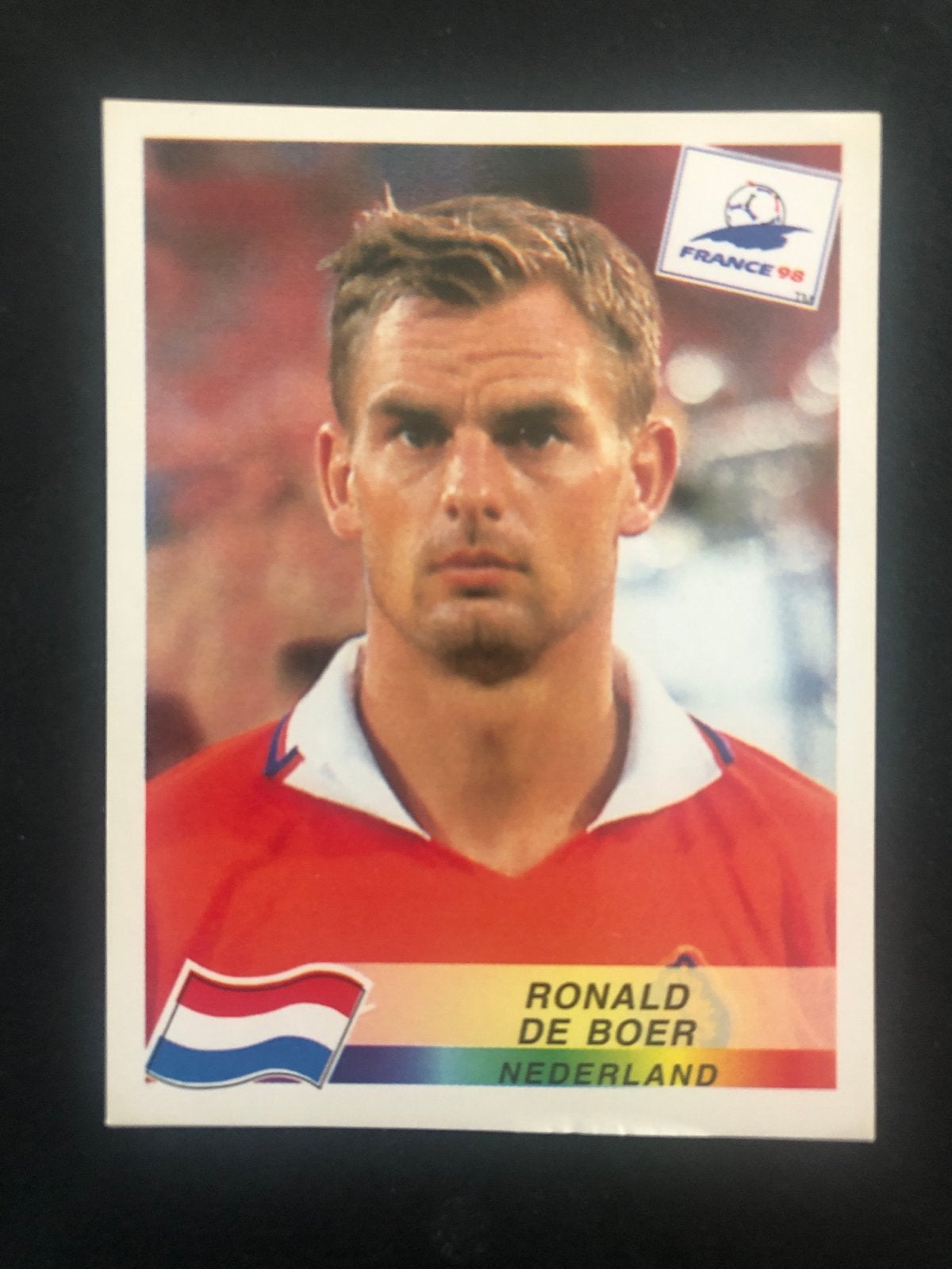 Ronald de Boer Panini Sticker France 98 - Nederland, Ophalen of Verzenden, Zo goed als nieuw, Sport