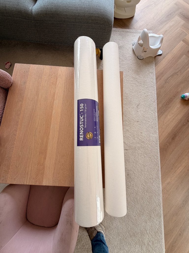 Renovatievlies behang 150gr/m2, Ophalen, 50 tot 75 m², Wit