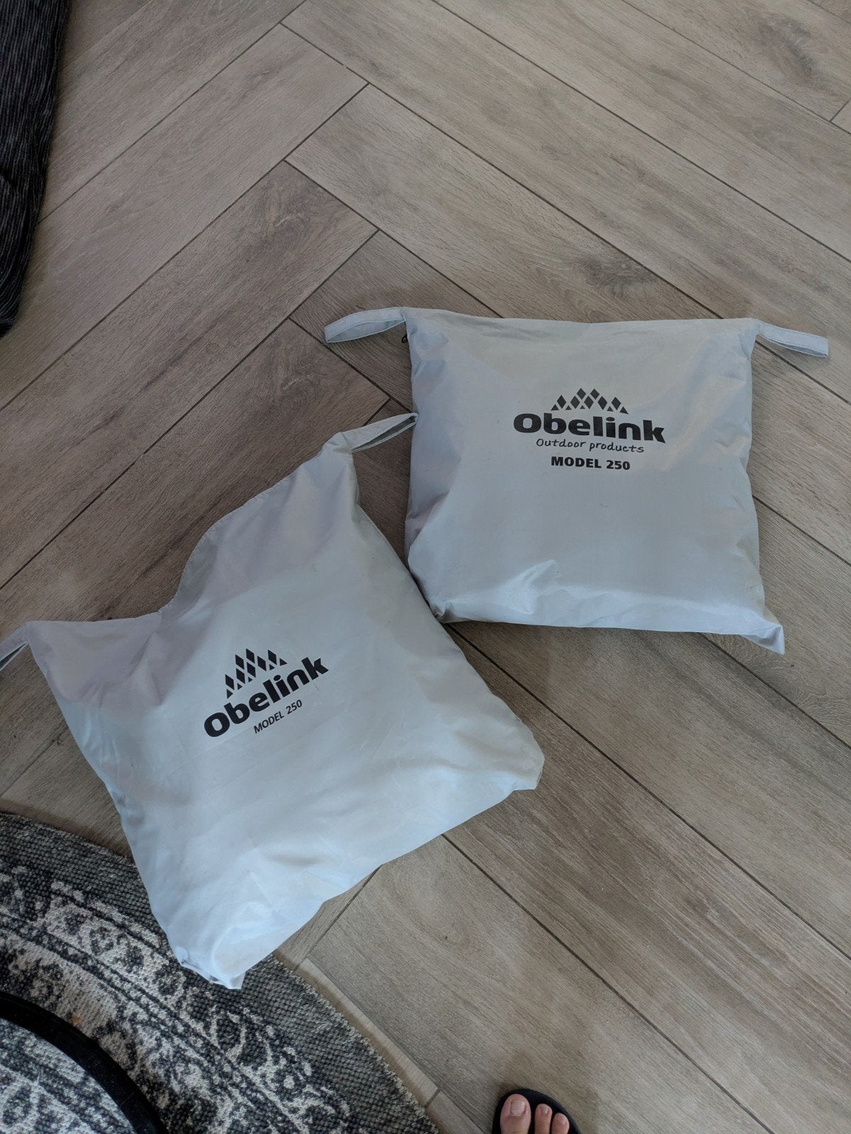 Zgan 2x Obelink zijwanden Model 250 voor luifel, Caravans en Kamperen, Caravan accessoires, Ophalen of Verzenden, Zo goed als nieuw