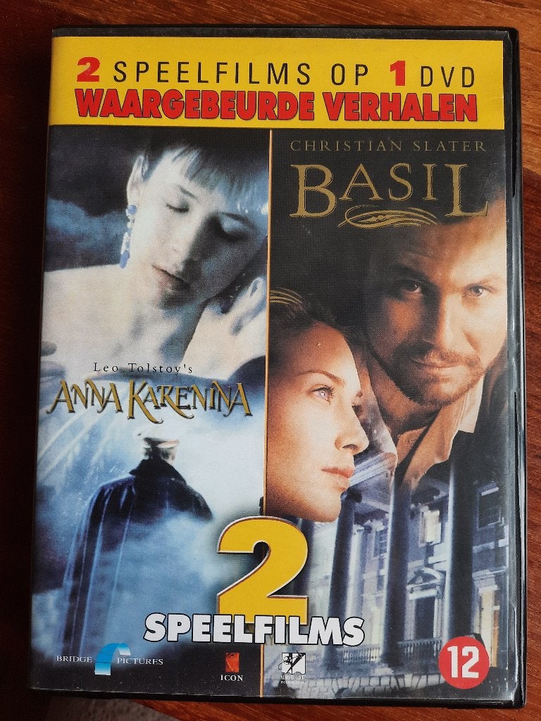 DVD Anna Karenina en Basil - 2 films op 1 DVD, Vanaf 16 jaar, Ophalen of Verzenden, Zo goed als nieuw