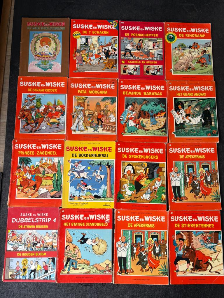 Partij Suske en Wiske strips – 16 stuks – Willy Vandersteen, Boeken, Meerdere stripboeken, Verzenden, Zo goed als nieuw
