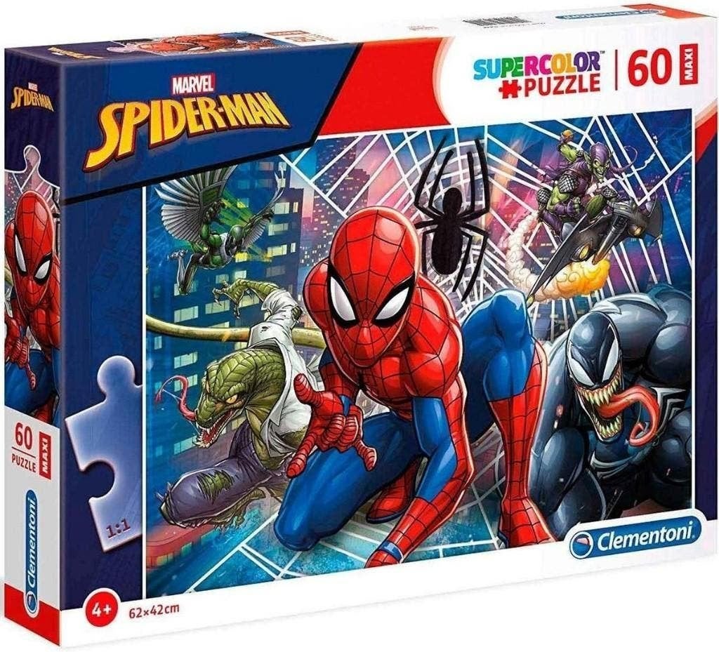 Spiderman puzzel 60 maxi stukjes NIEUW doos licht beschadigd, Ophalen of Verzenden, Meer dan 50 stukjes, Nieuw, 4 tot 6 jaar