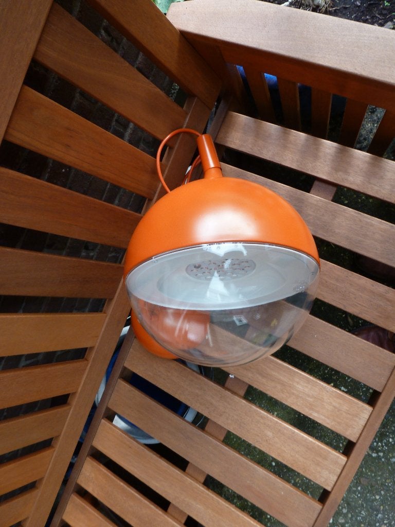 Ikea väster oranje hanglamp, Huis en Inrichting, Ophalen, Kunststof, Gebruikt, Overige fittingen