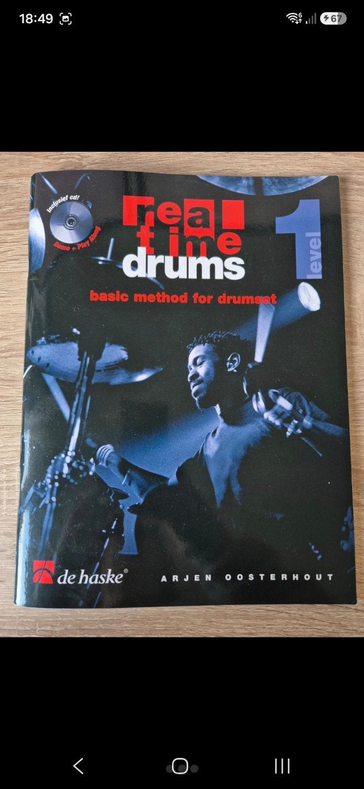 Real Time Drums Level 1 - Basic Method for Drumset, Muziek en Instrumenten, Ophalen of Verzenden, Zo goed als nieuw, Les of Cursus