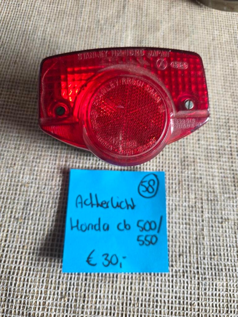 Achterlicht Honda CB 500/550 Four, Motoren, Ophalen of Verzenden, Gebruikt