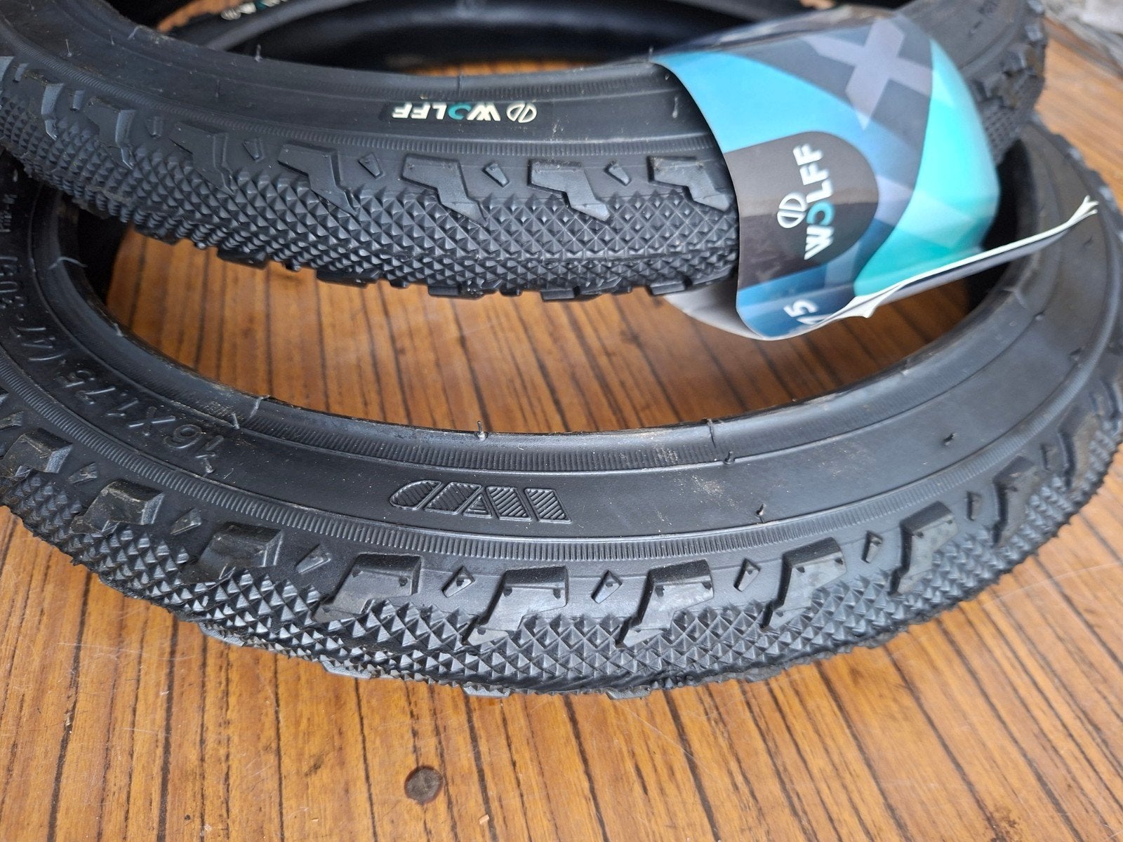 Set nieuwe kinderfiets buitenbandjes 16 inch, Fietsen en Brommers, Ophalen, Kinderfiets, Band