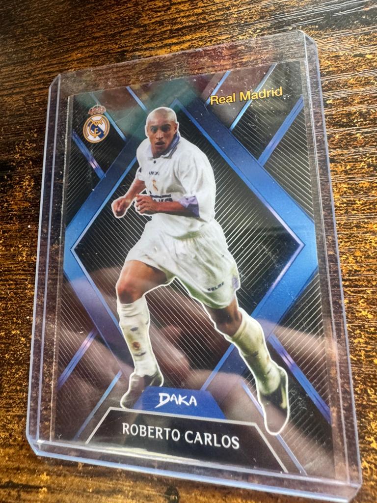 Roberto Carlos Real Madrid Spelerskaart, Ophalen of Verzenden, Zo goed als nieuw, Buitenlandse clubs, Spelerskaart