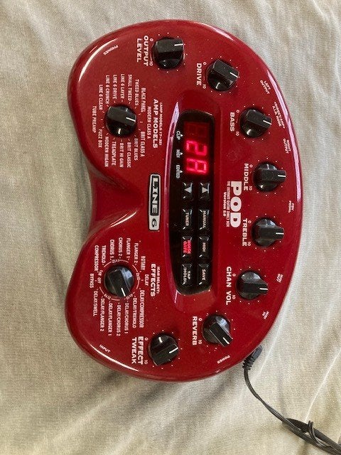 gitaar pod    line 6  ver.2, Muziek en Instrumenten, Ophalen of Verzenden, Zo goed als nieuw, Multi-effect
