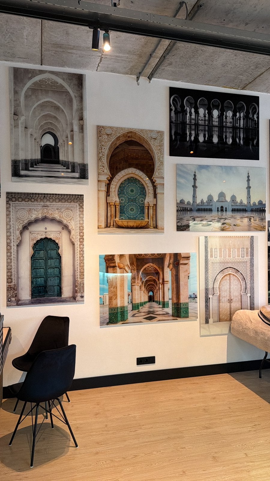 Plexiglas schilderijen 80x120 arab entrance arabische deur, Antiek en Kunst, Ophalen of Verzenden