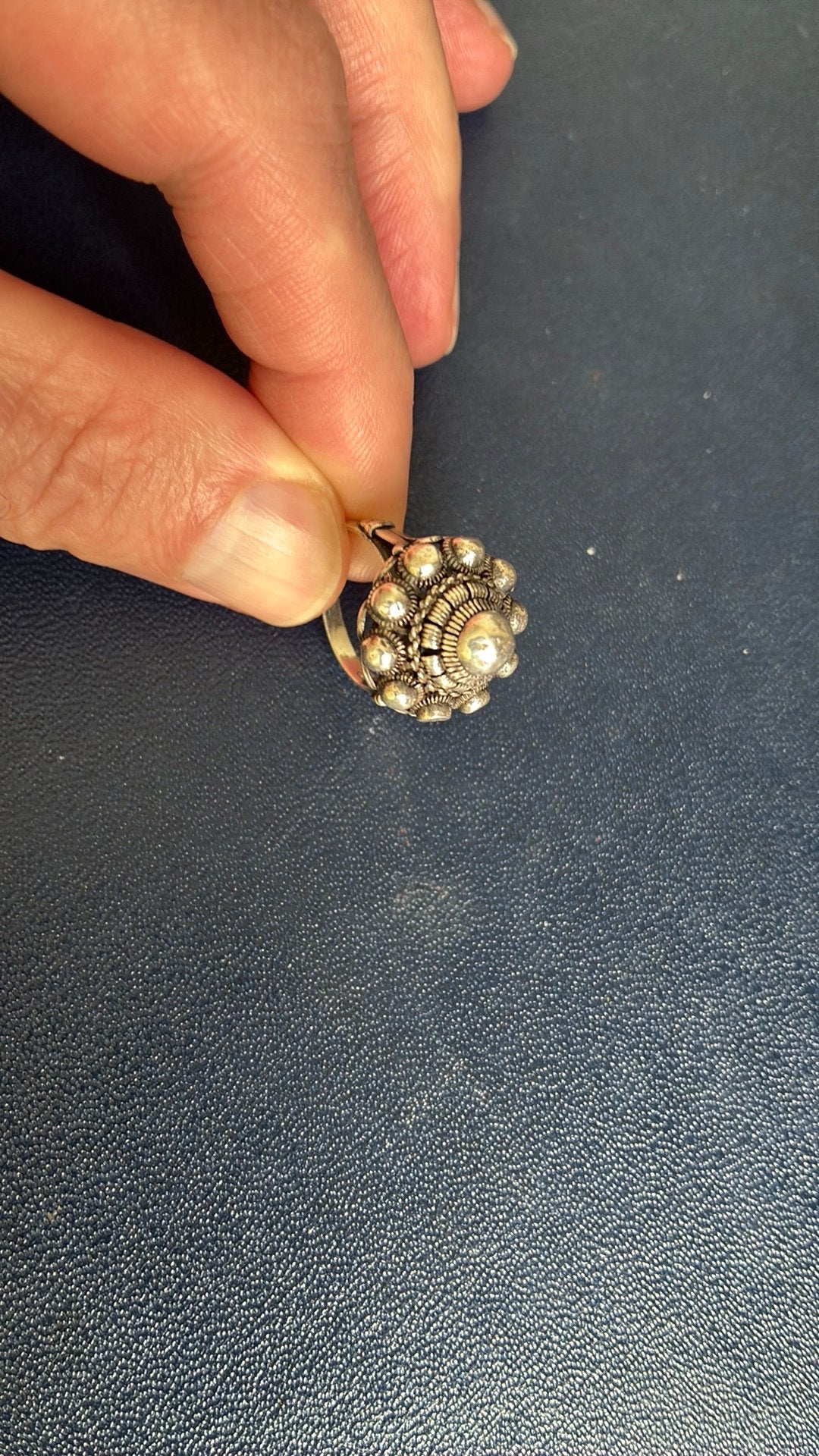 925 sterling zilver ring 17 mm zeeuwse knoopjes, Gebruikt, Ophalen of Verzenden, 17 tot 18, Dame