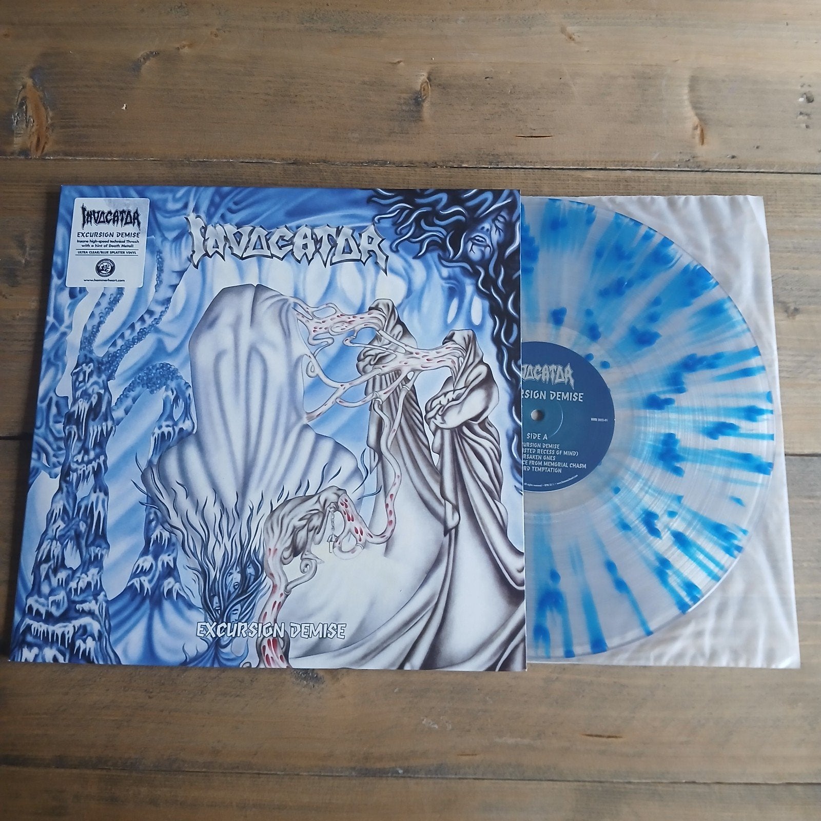 🔴 Invocator ☆ Excursion Demise • Lmtd. Clear/Blue Splatter, 2020 tot heden, Ophalen of Verzenden, Zo goed als nieuw, 12 inch