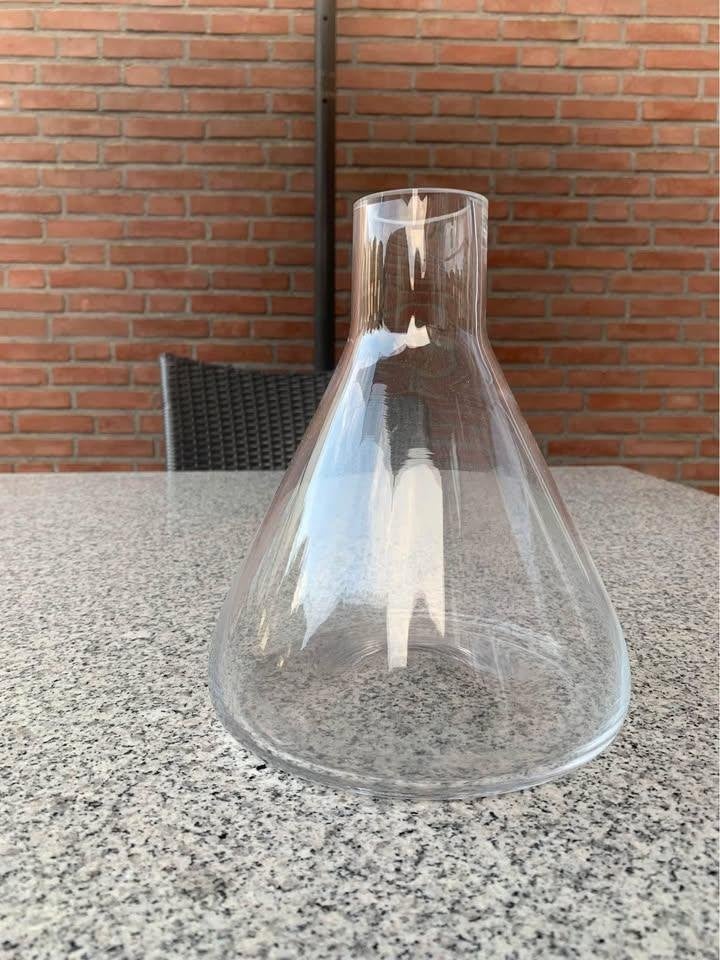 Karaf Glazen Gistfles/ Wijnfles Vaas, Antiek en Kunst, Antiek | Glas en Kristal, Ophalen of Verzenden