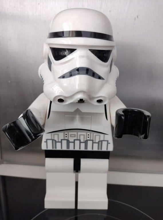 Lego stormtrooper met ledlampje, ongeveer 20cm hoog., Ophalen of Verzenden, Zo goed als nieuw, Lego