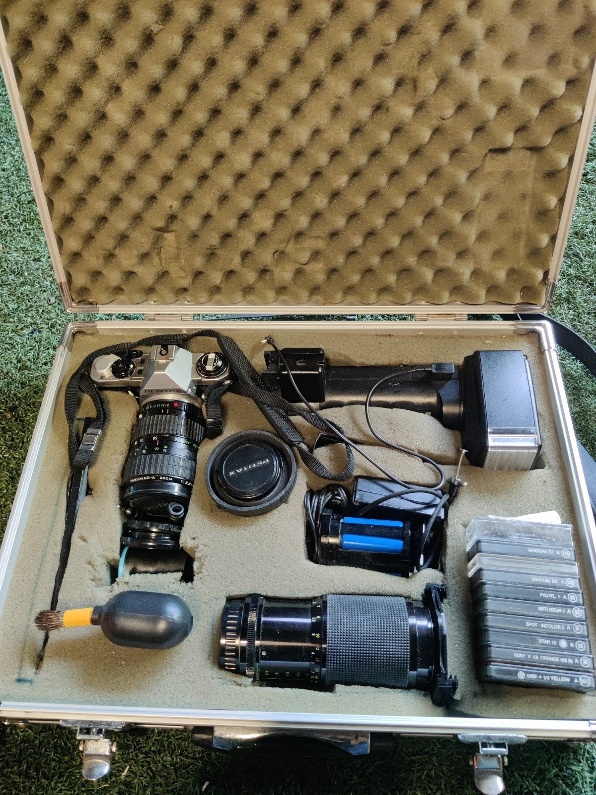 Pentax Spiegelreflexcamera Set met Accessoires en Koffer, Ophalen of Verzenden, Gebruikt, Spiegelreflex, Pentax