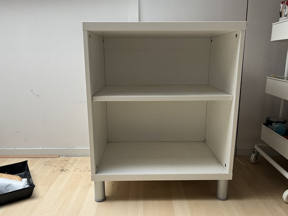Klein open Ikea opberg kastje in wit | boeken | speelgoed, Ophalen, Gebruikt