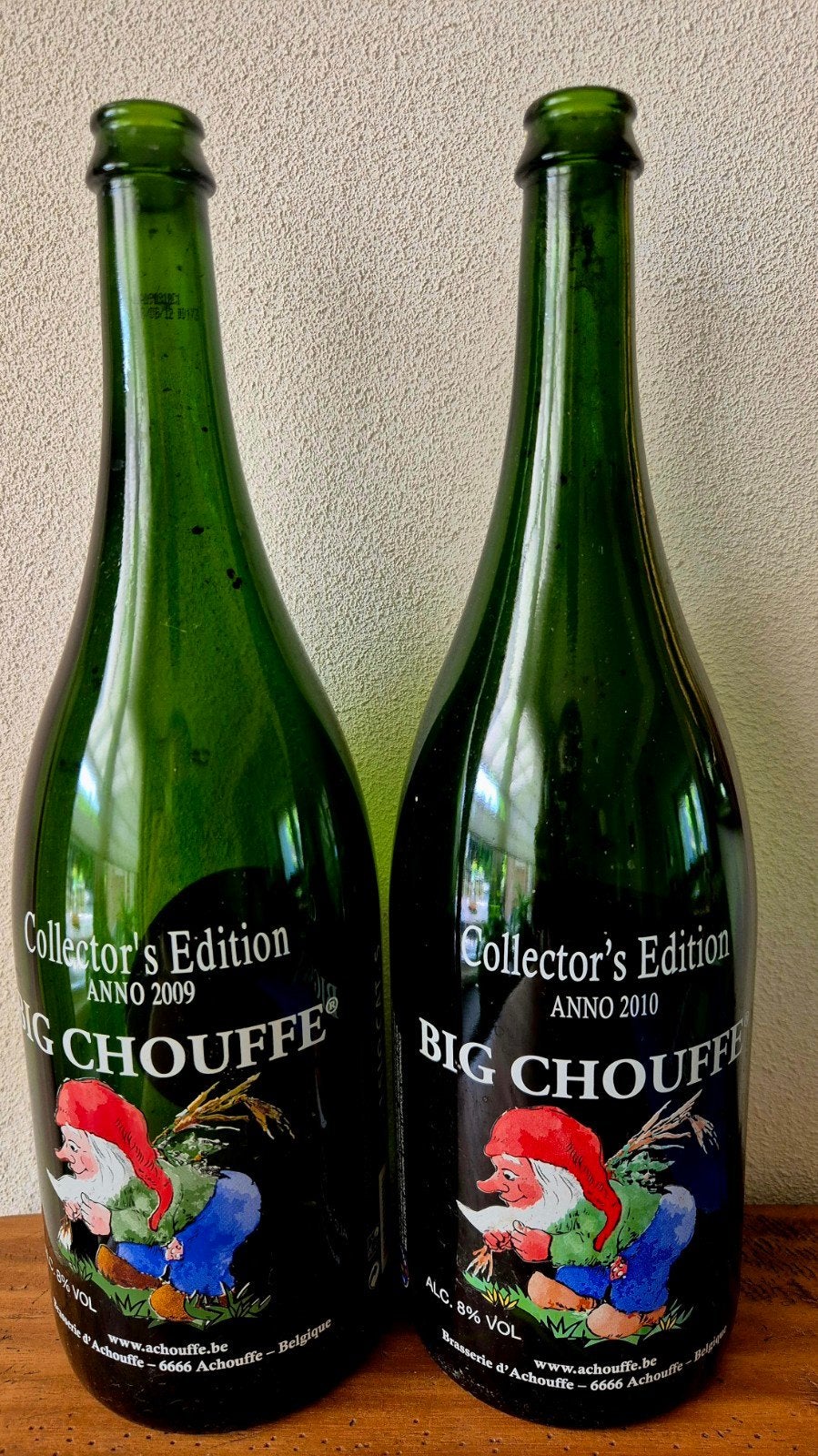 Lege BIG CHOUFFE fles bier 2009+2010 collectors edition 1,5L, Ophalen of Verzenden, Zo goed als nieuw, Flesje(s), Overige merken