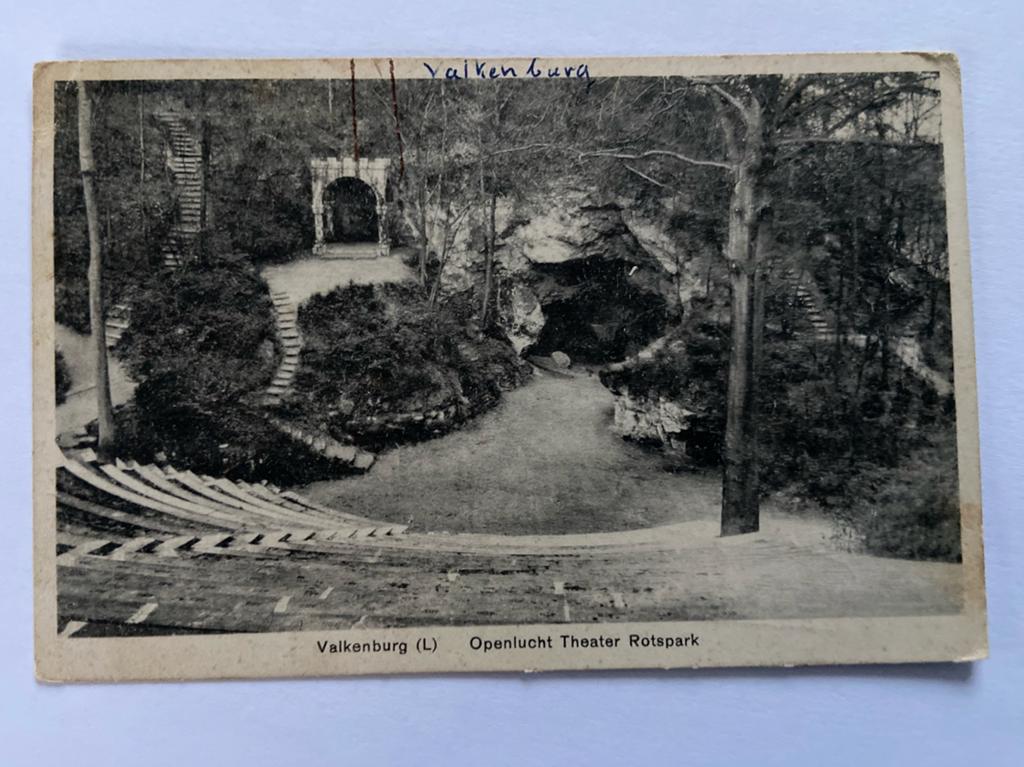 Valkenburg Openluchttheater Rotspark, Ophalen of Verzenden, 1920 tot 1940, Gelopen, Limburg