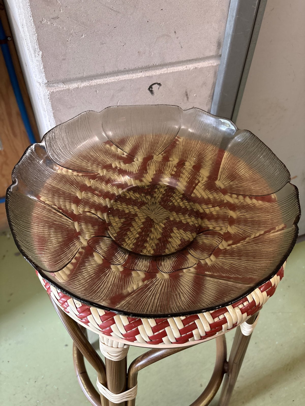 Vintage Arcoroc France Fruitschaal - Rookglas, Ophalen of Verzenden