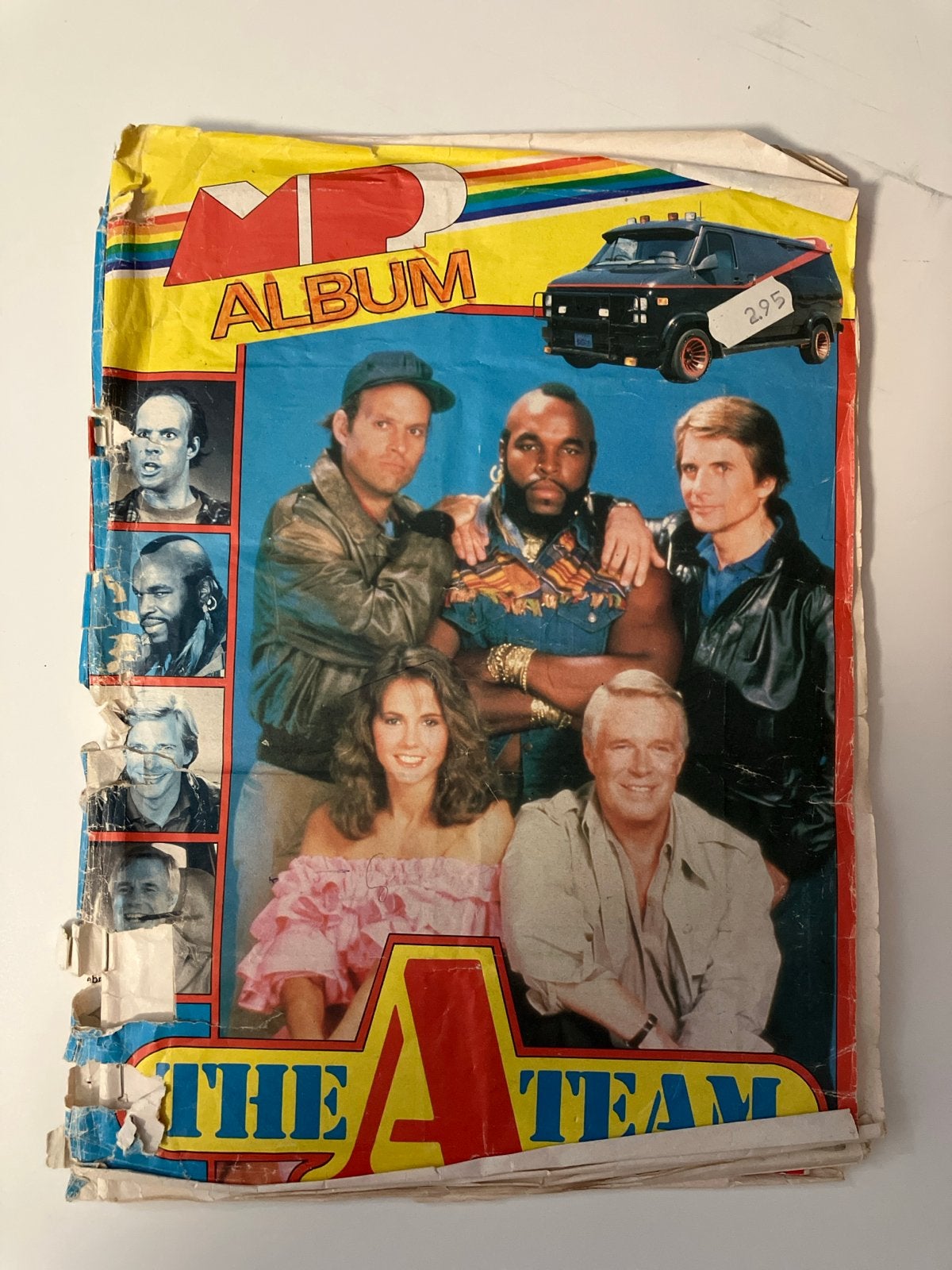 Vintage A-Team Plaatjes Album - Compleet met Plaatjes, Hobby en Vrije tijd, Stickers en Plaatjes, Ophalen of Verzenden, Gebruikt