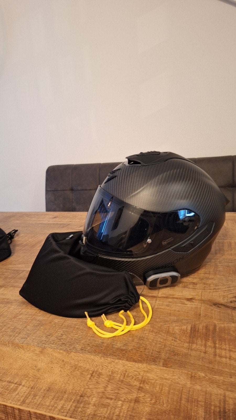 Scorpion exo 1400 evo Carbon nieuw!! + Sena SF4, Motoren, Overige merken, M, Heren, Ophalen of Verzenden