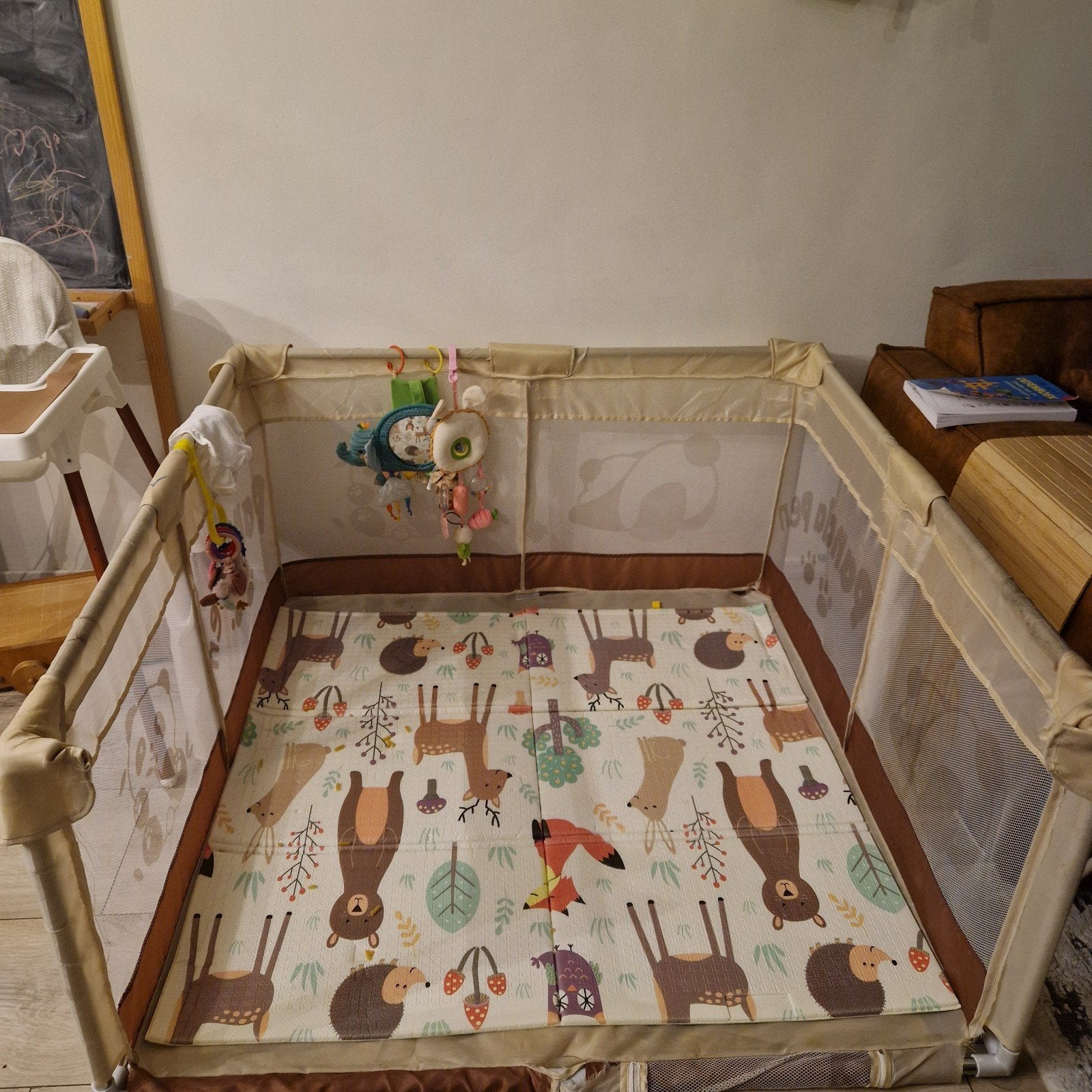 Speelbox met foamkleed, Kinderen en Baby's, Boxen, Ophalen, Gebruikt, Rechthoekig, Boxkleed