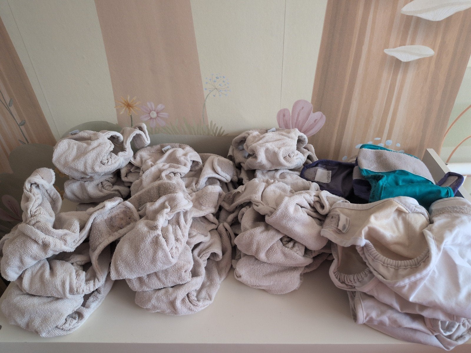 Little Lamb baby luiers wasbaar 20 stuks wasbare luiersmaat1, Ophalen of Verzenden, Gebruikt, Little lamb, Jongetje of Meisje