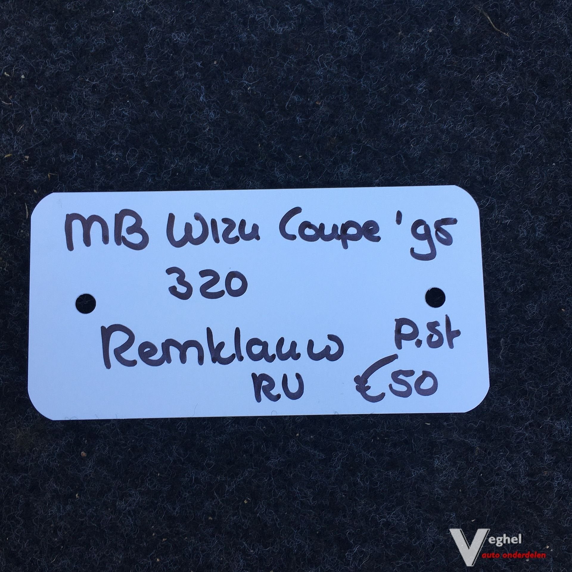 Mercedes W124  3.2 Benzine  Coupe   Remklauw Linksachter of