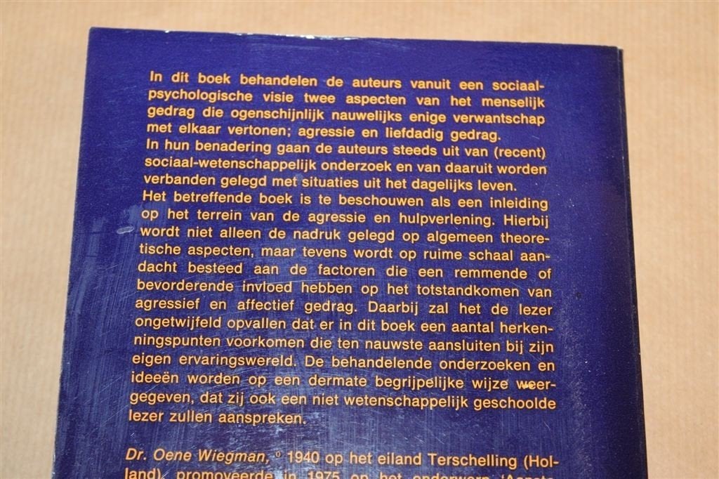 Agressie en Helpen — Wiegman & Seydel 1976, Ophalen of Verzenden, Gelezen
