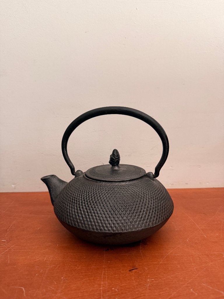 Gietijzeren Japanse theepot, Theepot/fluitketel, Gebruikt, Ophalen of Verzenden, Zwart
